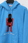 Walter Van BeirendonCK large hoodie AW22-23 8006 blue